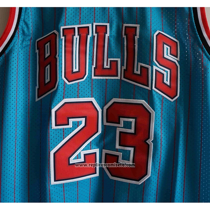 Camiseta Chicago Bulls Michael Jordan #23 Mitchell & Ness 1995-96 Azul